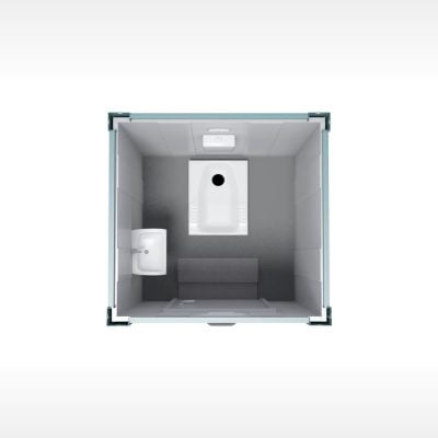 KWD 150×150 Wc-Duş Konteyner kat planı