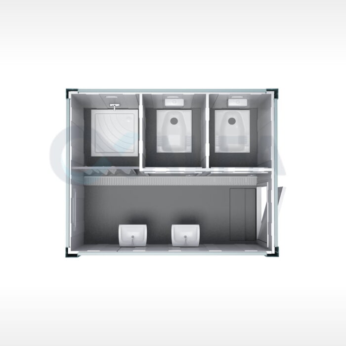 KWD3 240×300 Wc-Duş Konteyner – görsel 1