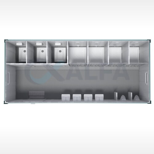 KWD7 300×700 Wc-Duş Konteyner