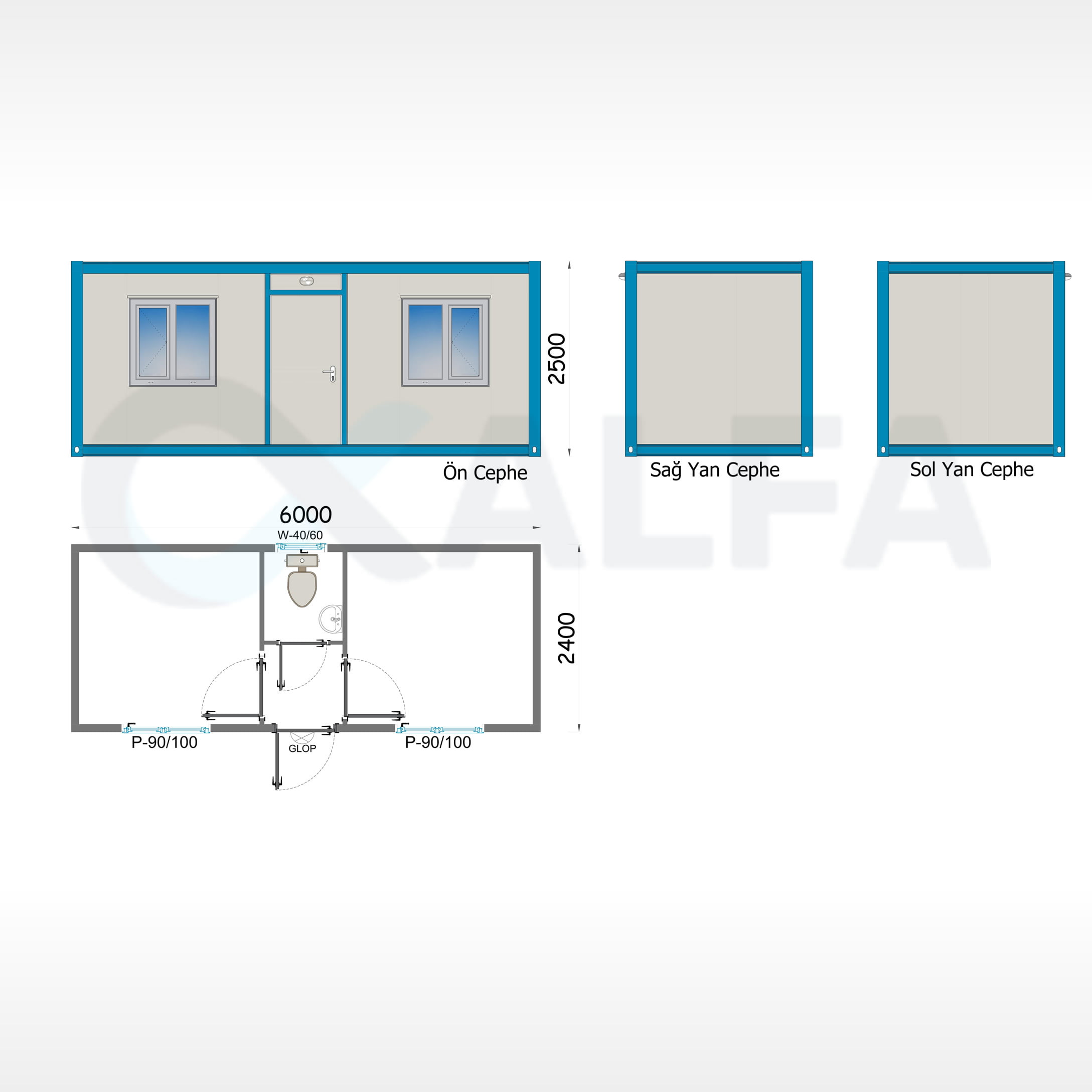 M302 240x600 Konteyner 1 m302 Konteyner Fiyatları Planları
