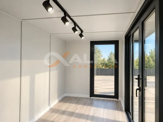 Premium konteyner ofis ic dekorasyon detay – Alfa Konteyner